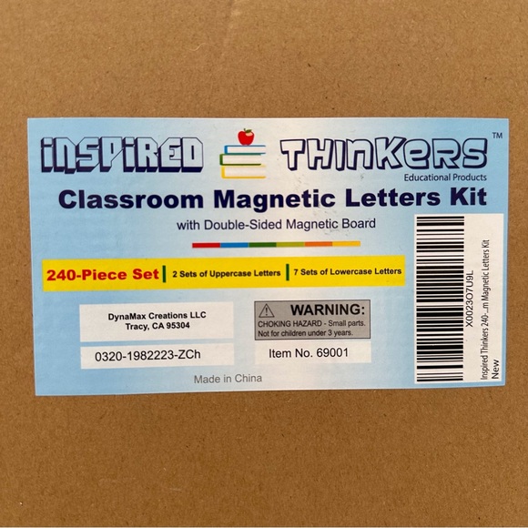 Inspired Thinkers Magnetic Letters Kit - Picture 1 of 5